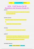 ALTA - CALP Review Set #2 Questions and Answers Grade A+