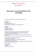 SPI Practice Test QUESTIONS AND ANSWERS