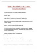 UNIT 9 MN 553 Pharm Exam With Complete Solutions