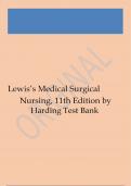 Test Bank - Lewis's Medical Surgical Nursing (11th Edition by Harding)