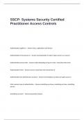 SSCP- Systems Security Certified Practitioner Access Controls Exam Questions and Answers