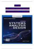 TEST BANK Systems Analysis and Design 12th Edition by Tilley Scott Chapters 1 - 12, Complete