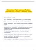  PSA Airlines Flight Attendant Training Questions And Answers Latest Top Score.