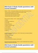 NSG 552 Exam 2 Study Guide questions with correct answers 