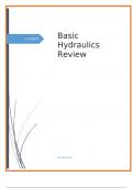 Basic Hydraulics Review