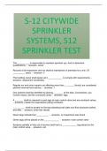 S-12 CITYWIDE SPRINKLER SYSTEMS, S12 SPRINKLER TEST