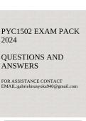 PYC1502 Exam pack 2024(Psychology in Society)