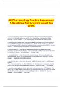   Ati Pharmacology Practice Assessment A Questions And Answers Latest Top Score.