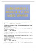 LUOA SPANISH 1 MODULE 3 STUDY GUIDE, SPANISH 