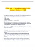 AANP Test 2 For Boards Questions And Answers Graded A+ 2024.