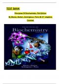 TEST BANK for Principles Of Biochemistry, 5th Edition By Moran, Horton, Scrimgeour, Perry All Chapters Covered ,Latest Edition, ISBN:9780321707338