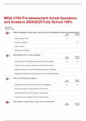 WGU C702 Pre-assessment Actual Questions and Answers 2024/2025 Fully Solved 100%