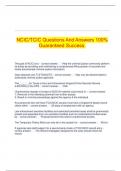 NCIC/TCIC Questions And Answers 100% Guaranteed Success.