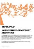 ARBONISATION, CONCEPTS ET DÉFINITIONS