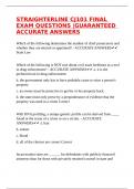 STRAIGHTERLINE CJ101 FINAL EXAM QUESTIONS |GUARANTEED ACCURATE ANSWERS