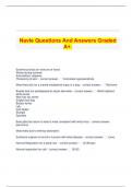 Navle Questions And Answers Graded A+.