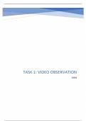 WGU D094 TASK 1: VIDEO OBSERVATION LATEST 2024/2025 UPDATE WITH COMPLETE SOLUTION