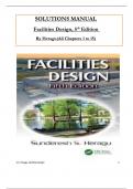 Solutions Manual for Facilities Design, 5th Edition by Sunderesh Heragu  All Chapters 1 to 15 complete Verified editon ISBN: 9781000606928