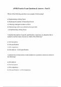 APHR Practice Exam Questions & Answers - Part II