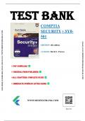 Test Bank for CompTIA Security+ SY0-501 Cert Guide, Academic Edition, 2nd edition by Dave Prowse