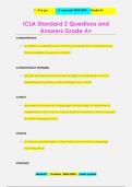 ICLA Standard 2 Questions and  Answers Grade A+