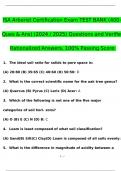 ISA Arborist Certification Exam TEST BANK (400+ Ques & Ans) (2024 / 2025) Questions and Verified Rationalized Answers, 100% Passing Score