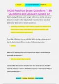 NCEE Practice Exam Questions 1-50 Questions and Answers Grade A+