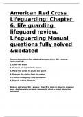 American Red Cross Lifeguarding Chapter 6, life guarding lifeguard review, Lifeguarding Manual