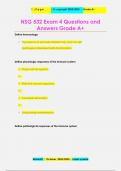 NSG 532 Exam 4 Questions and  Answers Grade A+