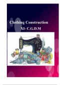 CLOTHING CONSTRUCTION NOTES  AND PRACTICAL TECHNIQUES