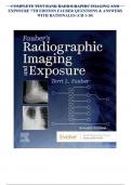 COMPLETE TEST BANK RADIOGRAPHIC IMAGING AND EXPOSURE 7TH EDITION FAUBER QUESTIONS & ANSWERS WITH RATIONALES (CH 1-10)