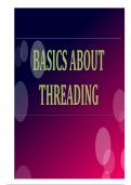 Basics About Threading 