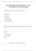 HCA 506 Quiz 2 2024 Chapters 3, 4, & 5 QUESTIONS AND ANSWERS