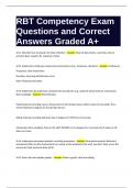 RBT Competency Exam Questions and Correct Answers Graded A+