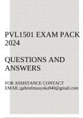 PVL1501 Exam pack 2024(Questions and answers)