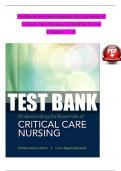 TEST BANK For Understanding the Essentials of Critical Care Nursing, 3rd Edition by Perrin, Verified Chapters 1 - 19, Complete Newest Version