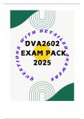 DVA2602 EXAM PACK 2025 (QUESTIONS & ANSWERS)