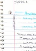 CH. 1 Notes - Human Anatomy and Physiology 