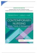 COMPLETE TEST BANK FOR CONTEMPORARY NURSING: ISSUES, TRENDS, & MANAGEMENT 10TH EDITION BY BARBARA CHERRY DNSC MBA RN NEA-BC, SUSAN R. JACOB PHD MS RN|| LATEST EDITION (2024-2025)