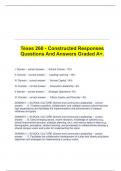 Texes 268 - Constructed Responses Questions And Answers Graded A+.