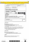 Pearson Edexcel Level 3 GCE History Advanced PAPER 3: Themes in breadth with aspects in depth Option 37.1: The changing nature of warfare, 1859–1991: perception and reality Option 37.2: Germany, 1871–1990: united, divided and reunited JUNE 2024 Combined Q