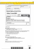 Pearson Edexcel Level 3 GCE History Advanced PAPER 2: Depth study Option 2H.1: The USA, c1920–55: boom, bust and recovery Option 2H.2: The USA, 1955–92: conformity and challenge 2004 JUNE 2024 Combined Question Paper and Mark Scheme