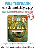 TEST BANK FOR BIOLOGY THE  CORE 3RD EDITION BY ERIC SIMON