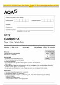 AQA GCSE ECONOMICS Paper 1 How Markets Work MAY 2024 Combined Question Paper and Mark Scheme