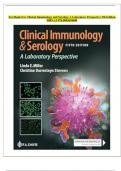 Test Bank For Clinical Immunology and Serology A Laboratory Perspective 5th Edition by Christine Dorresteyn Miller || 2024|2025