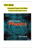 Test bank for conceptual physics 13th edition hewitt All Chapters Covered ,Latest Edition