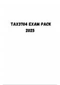 TAX3704 EXAM PACK 2025