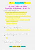 PUR 3000 FINAL - RAYBURN Questions and Answers Grade A+