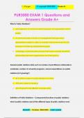 PUR3000 EXAM 1 Questions and  Answers Grade A+