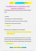 Tax2000 Exam 3 Questions and  Answers Grade A+